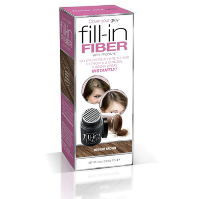 Cover Your Gray Pro Fill-In Fibers With Procapil - Medium Brown