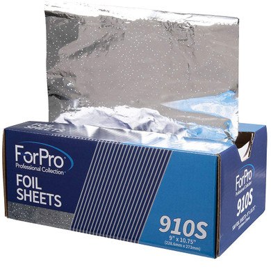 Forpro Professional Collection S Series Pop-Up Foil Sheets 910S, Aluminum Foil, Pop-Up Dispenser, For Hair Color Application And Highlighting, Food Safe, 9 W X 10.75 L, 500-Count