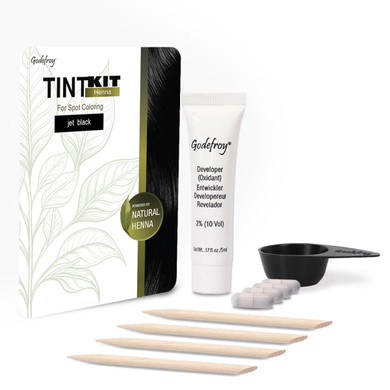 Godefroy Powered By Henna - Tint Kit 4 Applications | Light Brown | Spot Hair Color Powered By Natural Henna