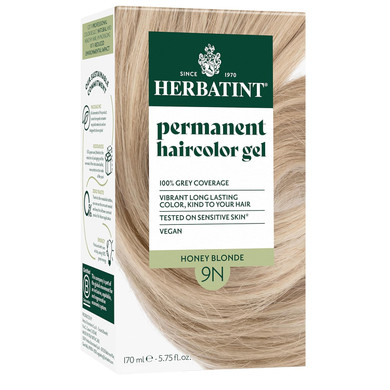 Herbatint Permanent Haircolor Gel, 10C Swedish Blonde, Alcohol Free, Vegan, 100% Grey Coverage - 4.56 Oz