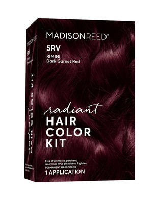 Madison Reed Radiant Hair Color Kit | 5Rv Dark Garnet Red (Rimini Garnet) For 100% Gray Hair Coverage | Salon Quality Permanent Hair Dye | Ppd-Free & Ammonia-Free | (Packaging May Vary) 1 Pack