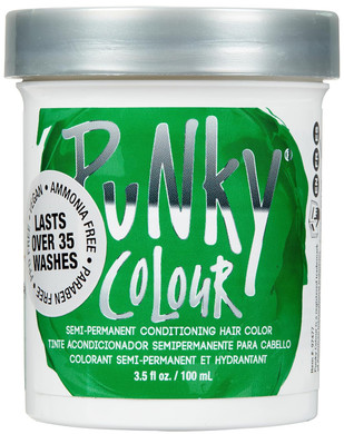 Punky Apple Green Semi Permanent Conditioning Hair Color, 3.5Oz