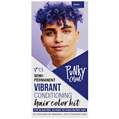 Punky Colour Box Kit Turquoise - For Bleached, Blonde Or Highlighted Hair, Non-Damaging Hair Dye, Vegan, Ppd And Paraben Free, Conditions And Transforms To Vibrant Hair Color, Lasts Up To 35 Washes