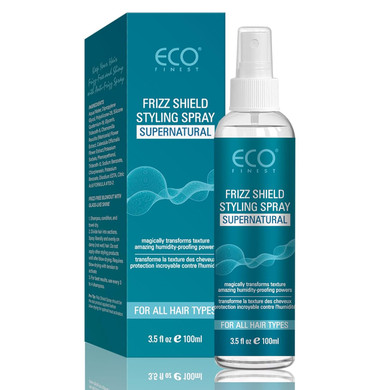 Natural Anti-Frizz Spray Leave-In Conditioner Spray For Frizzy, Dry Hair, Lightweight, Adds Shine And Reduces Frizz