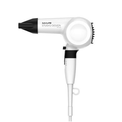 Babylisspro Compact Midi Hair Dryer, 1000 Watts, Great For Travel Or Touchups, Includes Diffuser And Concentrator