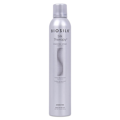 Biosilk Silk Therapy Finishing Spray Natural Hold, Natural-Hold Hairspray For Long-Lasting Styles, Sulfate, Paraben, & Cruelty-Free, 10 Oz