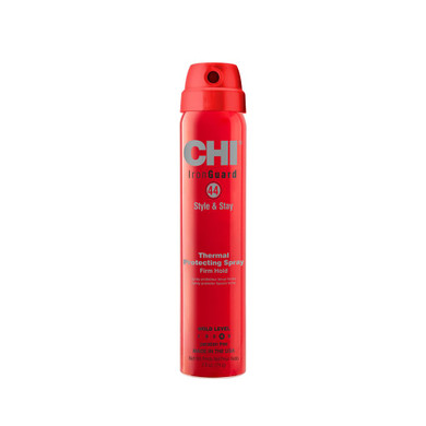 Chi 44 Iron Guard Style & Stay Firm Hold Protecting Spray, Heat Protectant & Hairspray For A Long-Lasting Hold, Sulfate & Paraben-Free, 2.6 Oz