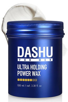 Dashu Ultra Holding Power Men Hair Wax Strong Hold | Long Lasting & Easy To Wash Edge Control Hair Styling Wax W/Collagen & Argan Oil 3.38 Fl Oz