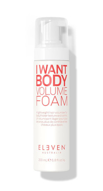 Eleven Australia I Want Body Volume Foam - Lightweight Mousse For Full, Thick Hair, Adds Volume & Texture, Ideal For Fine To Medium Hair Types - 6.8 Fl Oz