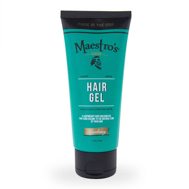 Maestro'S Classic Hair Gel  Speakeasy Blend | Men'S Medium Hold Styling Gel | Flake-Free & Lightweight | Classic Grooming With A Clean, Sophisticated Scent, 3.4 Oz