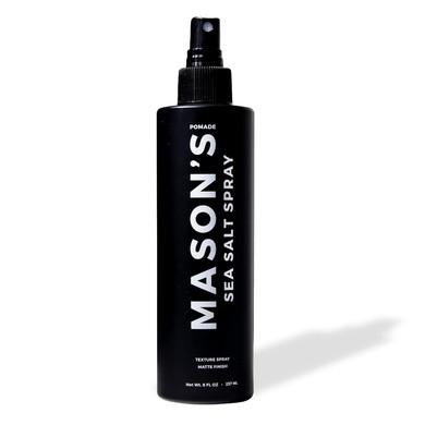 MasonS Pomade Sea Salt Spray For Men And Women - Texturizing Hair Spray With Aloe & Argan Oil - Lightweight, Non-Sticky For Beach Waves, Volume & Texture - Mountain Rain Scent - 8 Oz