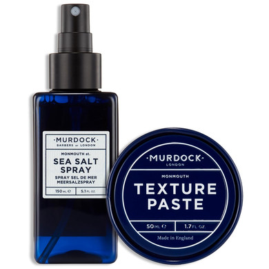 Murdock London Sea Salt Spray 150Ml & Texture Paste 1.76Oz - Paraben Free Hair Styling Spray For Ultimate Texture And Volume