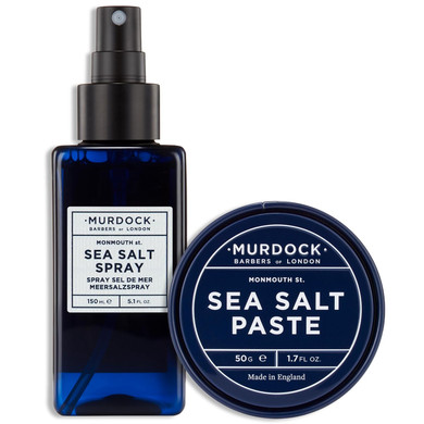 Murdock London Sea Salt Spray 150Ml And Paste 1.7Oz - Paraben Free, Texture And Volume Enhancing, Matte Finish, Perfect For Adding Volume And Definition To Wet Or Dry Hair