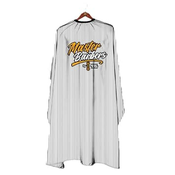 Nishman Professional Quality Barber Capes (Master Barbers Striped - Digital Printing)