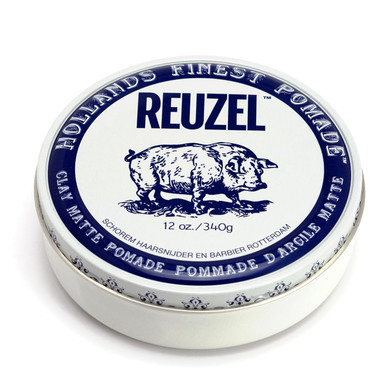 Reuzel Clay Matte Pomade, Medium All Day Hold, Water Soluble Styling, No Shine And Flake Free, Easy To Wash Out, For All Hairstyles