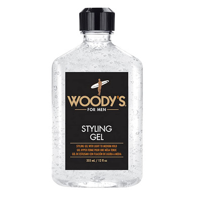 Woody'S Styling Gel For Men  Alcohol-Free Men'S Hair Gel With Light To Medium Hold, No Crunch, Touchable Finish, 12 Fl Oz