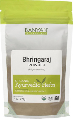 Banyan Botanicals Bhringaraj Powder (Eclipta Alba)  Organic Herbal Powder For Beautiful Hair  For A Calm Mind And Healthy Hair, Nails, Bones, And Teeth*  ½ Lb.  Non-Gmo Ffl Vegan