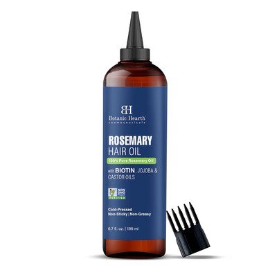 Botanic Hearth Rosemary & Batana Oil For Hair Growth (6.7 Fl Oz) | Revitalizing And Strengthening Hair Treatment For Fuller, Healthier|Looking Hair | Paraben Free | Suitable For All Hair Types