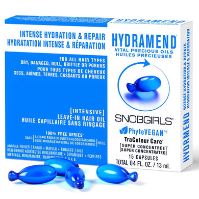 Hair Oil Capsules By Snobgirls  Hydramend 15 Capsules For Dry, Damaged Hair  Vegan, Anti-Frizz, Heat Protectant  Argan Oil, Hyaluronic Acid, Peptides & Vitamins