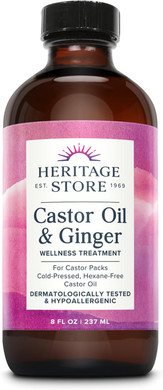 Heritage Store Castor Oil & Tea Tree Oil Clarifying Scalp Treatment - Hair And Scalp Oil - W/Black Castor Oil, Organic Castor Oil, Jojoba Oil, Argan Oil - Hypoallergenic, Vegan, 60-Day Guarantee, 4Oz