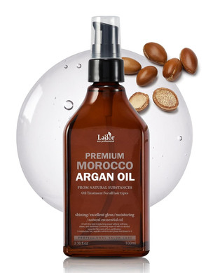 La'Dor Nourishing Morocco Argan Hair Oil For Dry Damaged Hair - Hydrating Anti-Frizz Leave-In Serum With Jojoba Oil For Thinning Hair To Silky Smooth Hair Korean Haircare Lador