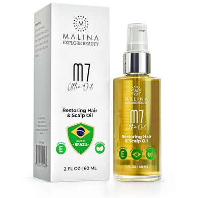 Malina Restoring Hair & Scalp Oil I Made In Brazil I Full Xl Size 2 Fl Oz