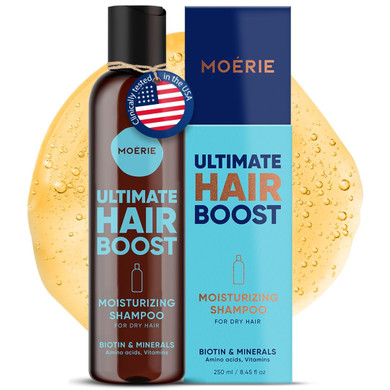 Moerie Ultimate Hair Growth Shampoo  For Longer, Thicker, Fuller Hair - Vegan Friendly Volumizing Hair Products  Paraben & Silicone Free  All Hair Types  Reverse Hair Loss  Moisturizing