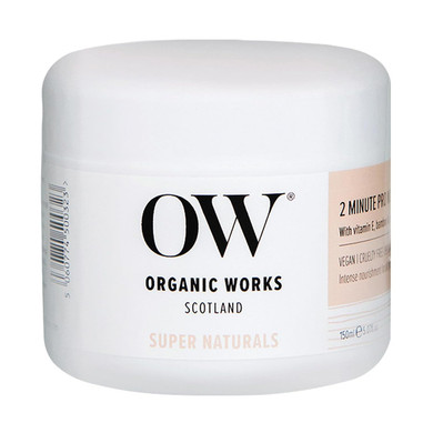 Organic Works Super Naturals 2 Minute Pro Nourish Hair Mask - Hydrating Hair Mask For Damaged Hair - Restores Split Ends And Reduces Frizz - 5.07 Oz