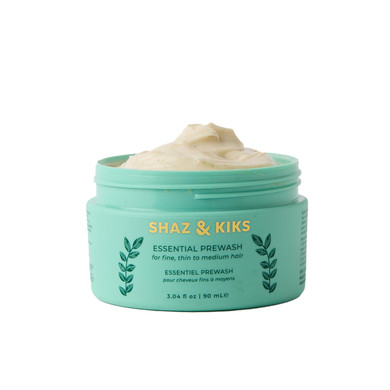Shaz & Kiks Essential Prewash Mask For Fine, Thin To Medium Hair | Scalp & Hair Mask Delivering 35+ Essential Nutrients To Build Long-Term Health | Stimulate Growth & Thicken Fine Strands, 7.7 Oz