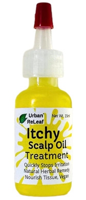 Urban Releaf Itchy Scalp Oil Treatment ! Braids, Wigs, Weaves, Tight Hairstyles & Itchy Skin Relief, Shaved Bald Head, Quickly Soothe Irritation, Natural Herbal Remedy, Made Fresh In Usa!