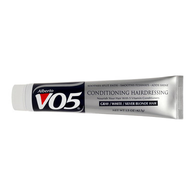 Alberto Vo5 Conditioning Hairdressing For Grey White Silver Blonde Hair - Hair Conditioner Styling Product - Smooths Frizz - Brightens Color - 1.5 Oz