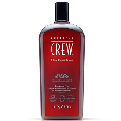 American Crew Detox Shampoo For Men, Naturally Derived, Vegan Formula, Citrus Mint Fragrance, 8.45 Fl Oz