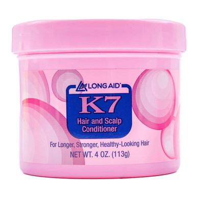 Ampro Long-Aid K7 Hair And Scalp Conditioner - Rich With Natural Emollients - Provides Stronger Hair And Scalp For All Hair Textures - Protects Against Humidity And Nature - 4 Oz