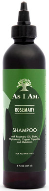 As I Am Rosemary Shampoo 8 Oz - Scalp Treatment For Hair Density - With Biotin & Saw Palmetto