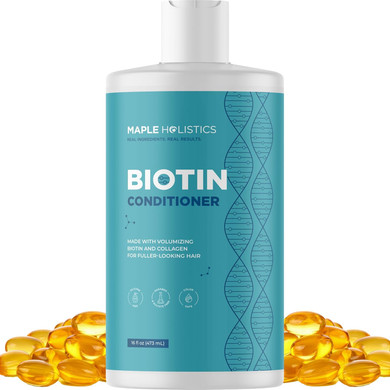 Biotin Conditioner For Thinning Hair - Volumizing Conditioner For Fine Thin & Weak Hair - Sulfate Paraben & Silicone Free With Nourishing Plant Proteins Argan Oil Green Tea & B Vitamins (25 Fl Oz)