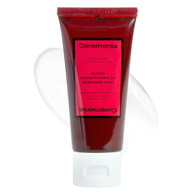 Ceremonia Guava Protect & Repair Conditioner With Aloe Vera For Damaged And Color Treated Hair, 1.69 Fl. Oz. | 50 Ml