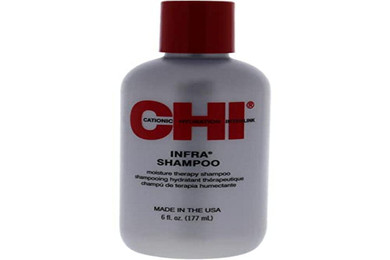 Chi Infra Shampoo, Gently Cleanses Scalp & Hair, Hydrating & Nourishing For All Hair Types, Designed For Heat Damaged Hair, Sulfate, Paraben, & Cruelty-Free, 6 Oz