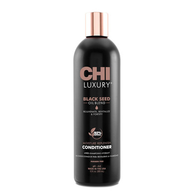 Chi Luxury Black Seed Oil Gentle Cleansing Shampoo, Adds Hair Volume & Body, Strengthens & Removes Impurities, Sulfate, Paraben, & Cruelty-Free, 12 Oz