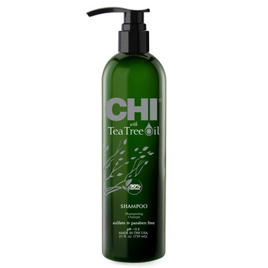 Chi Tea Tree Oil Shampoo, Strengthening Shampoo For Gently Cleansing Hair & Removing Impurities, Sulfate, Paraben, & Cruelty-Free, 25 Oz