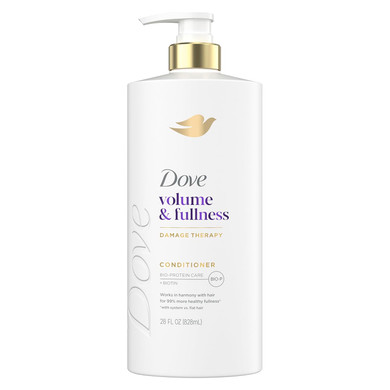 Dove Conditioner Volume & Fullness For Fine, Thin Hair With Bio-Protein Care Technology And Biotin 28 Fl Oz