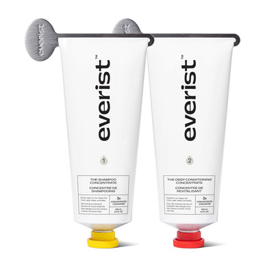 The Haircare Essentials Duo, Shampoo & Deep Conditioner, Repairs Hair, Ideal For Sensitive Scalp, Hydrating And Smoothing, Plant-Based, Color-Safe, 3.4 Fl Oz Each, Tins