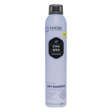 Hask Chia Seed Volumizing Dry Shampoo  Absorbs Oil, Adds Volume & Bounce, Builds Body, No Sulfates Or Parabens, Cruelty-Free  8.1Oz
