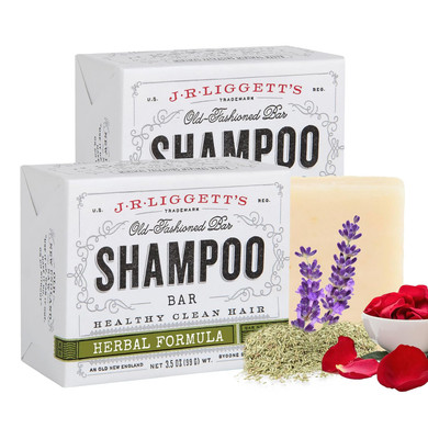 J·R·Liggett'S All-Natural Shampoo Bar, Herbal Formula - Supports Strong And Healthy Hair - Nourish Follicles With Antioxidants And Vitamins - Detergent And Sulfate-Free, Set Of 3, 3.5 Ounce Bar