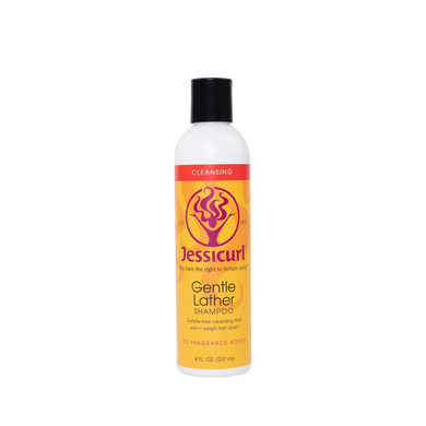 Jessicurl, Gentle Lather Shampoo, No Fragrance Added, 8 Fl Oz. Cleansing Curly Hair Shampoo, Vegan, Sulfate Free Shampoo