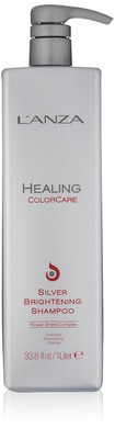 L'Anza Healing Colorcare Silver Brightening Shampoo, For Silver, Gray, White, Blonde & Highlighted Hair, Boosts Shine & Brightness While Healing, Controls Unwanted Warm Tones, New Bottle