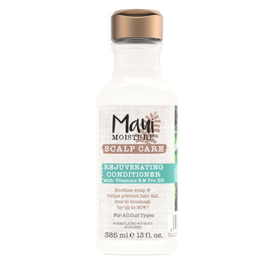 Maui Moisture Scalp Care Rejuvenating Conditioner, Soothing Curly Hair Conditioner With Vitamin E, Pro-Vitamin B5 & Aloe Vera, Silicone-Free, 13 Fl. Oz