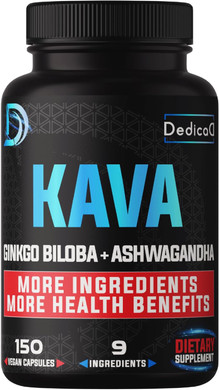 9In1 Kava Kava Capsules 5-Month Supply 15:1 Extract For Sleep, Mind & Immune Support - 9 Natural Herbs Includes Ginkgo, Ashwagandha, Graviola, Valerian & More - 150 Vegan Capsules