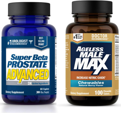 Advanced Prostate Support And Ageless Male Max Nitric Oxide Booster For Men