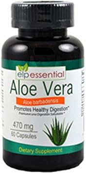 Aloe Vera Capsules Promotes Healthy Digestion 470Mg 60 Capsules