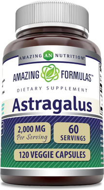Amazing Formulas Astragalus 2000 Mg Per Serving Capsules Supplement | Made From Pure Astragalus Membranaceus Plant Root Extract | Non-Gmo | Gluten Free (250 Count)